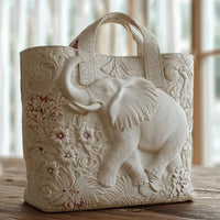 Elephant Bag Quilted Tote Bag