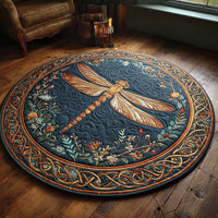 Amber Meadow Quilted Round Mat