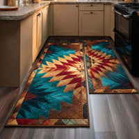 Amber Route Kitchen Rug Set