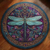 Amethyst Glow Quilted Round Mat