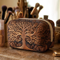 Ancestral Tree Quilted Cosmetic Bag