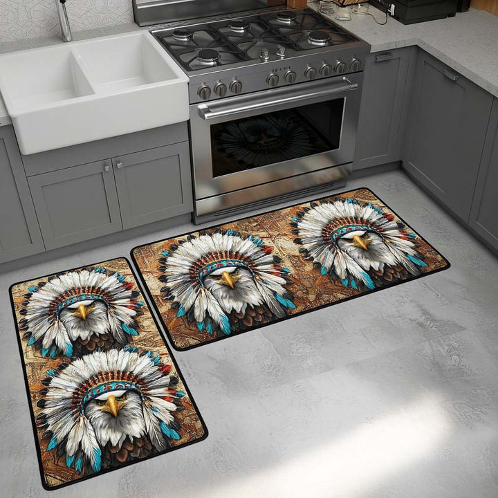 Ancestral Wind Kitchen Rug Set