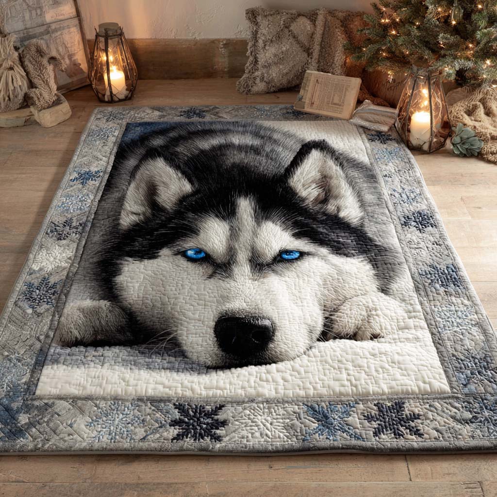 Arctic Gaze Quilted Area Rug