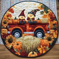 Autumn Enchantment Quilted Round Mat