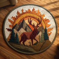 Autumn Majesty Quilted Round Mat