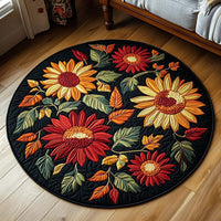 Autumn Glow Quilted Round Mat
