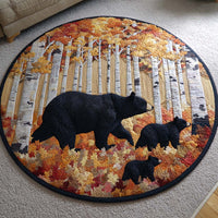 Autumn Walk Quilted Round Mat