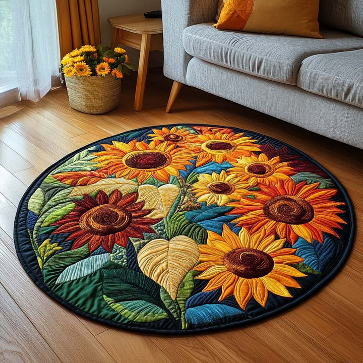 Autumn Breeze Quilted Round Mat
