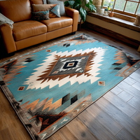 Aztec Harmony Quilted Area Rug