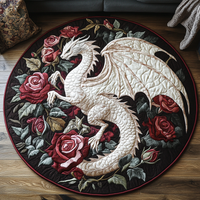 Azure Wing Circular Mat Quilted Round Mat