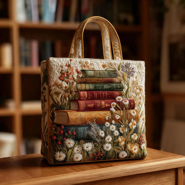Floral Bag Quilted Tote Bag
