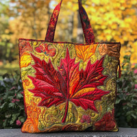 Sunset Maple Bag Quilted Tote Bag