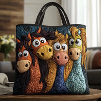 Bag Whimsical Ponies Quilted Tote Bag