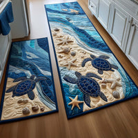 Beach Traveler Kitchen Rug Set