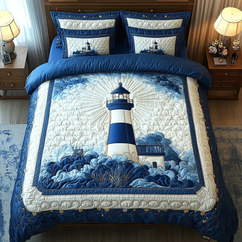 Lighthouse Breeze Quilted Bedding Set