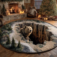 Bear Hollow Quilted Round Mat