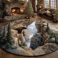 Bear Whisper Quilted Round Mat