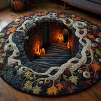 Beyond The Watchers Quilted Round Mat