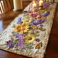 BloomingGardenQuiltedTableRunnerNCU0DV2131 Quilted Table Runner