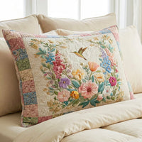 Floral Fields Quilted Cushion Cover