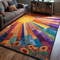 Vibrant Meadow Quilted Area Rug