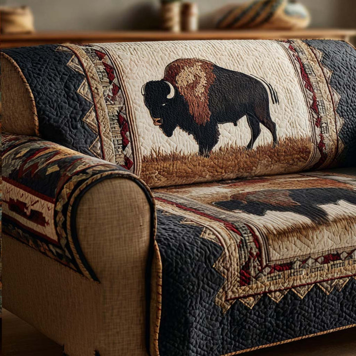 Buffalo Plains Quilted Sofa Cover