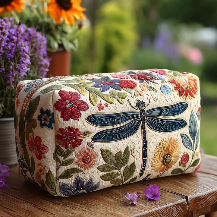 Buzzy Buddy Quilted Cosmetic Bag