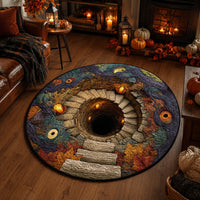 Candlelit Cavern Quilted Round Mat