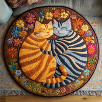 Round Catnap Delight Mat Quilted Round Mat