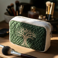 Celestial Roots Quilted Cosmetic Bag