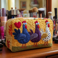 Chicken Delight Quilted Cosmetic Bag