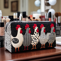 Chicken Nest Quilted Cosmetic Bag