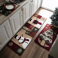 Cozy Holidays Kitchen Rug Set