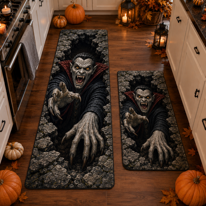 Crypt Fiend Kitchen Rug Set