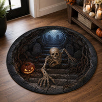 Crypt Escape Quilted Round Mat