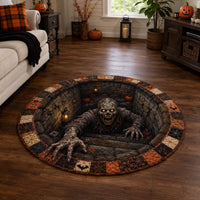 Crypt Fiend Quilted Round Mat