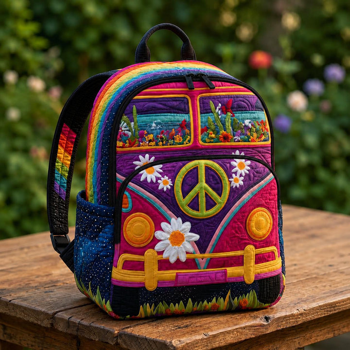 Hippie Van Quilted Backpack