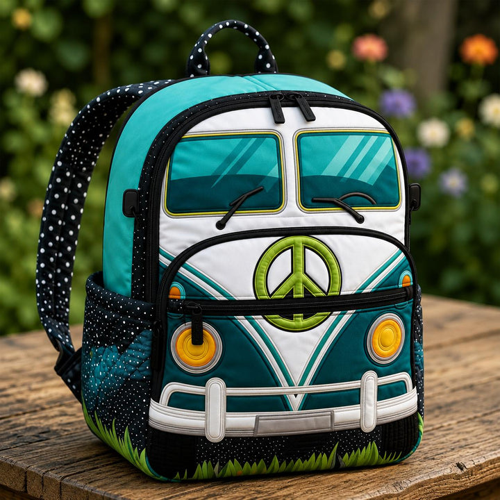 Robin Bird &amp; Botanical With Triple Zipper Closure Quilted Backpack