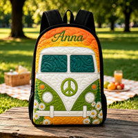 Hippie Van Quilted Backpack