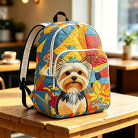 Yorkshire Terrier TN40 Quilted Backpack