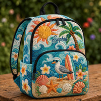 Summer Seagull TP09 Quilted Backpack