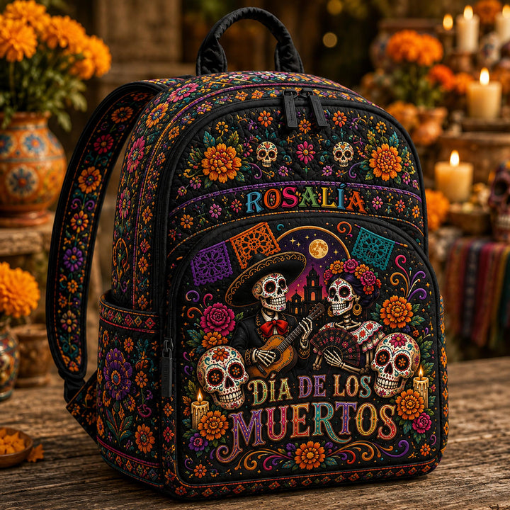 Day Of The Dead TP56 Quilted Backpack