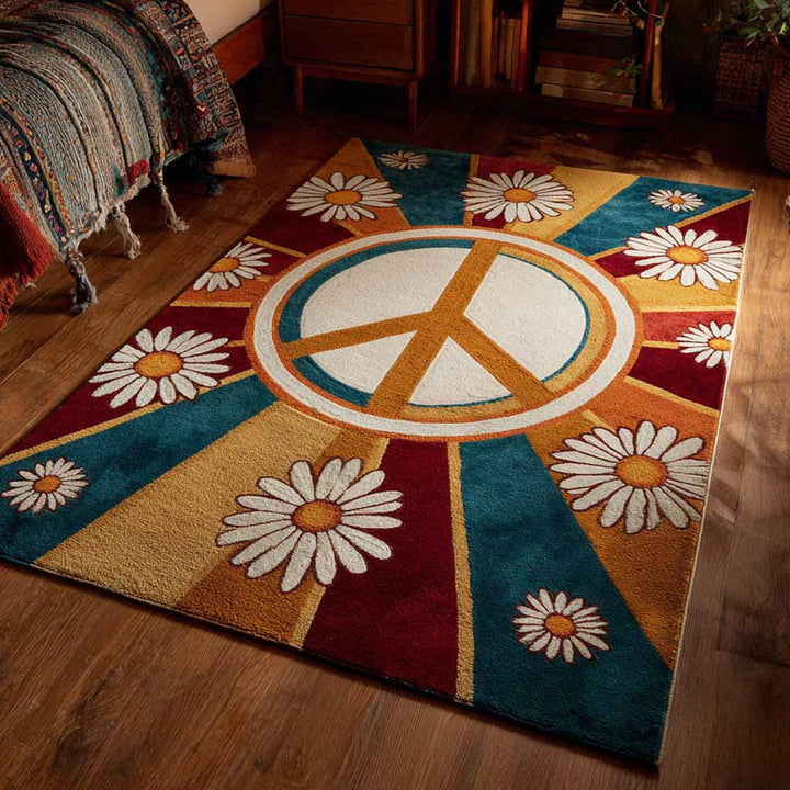 Daisy Peace Quilted Area Rug
