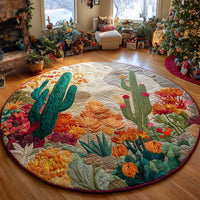 Desert Bloom Quilted Round Mat