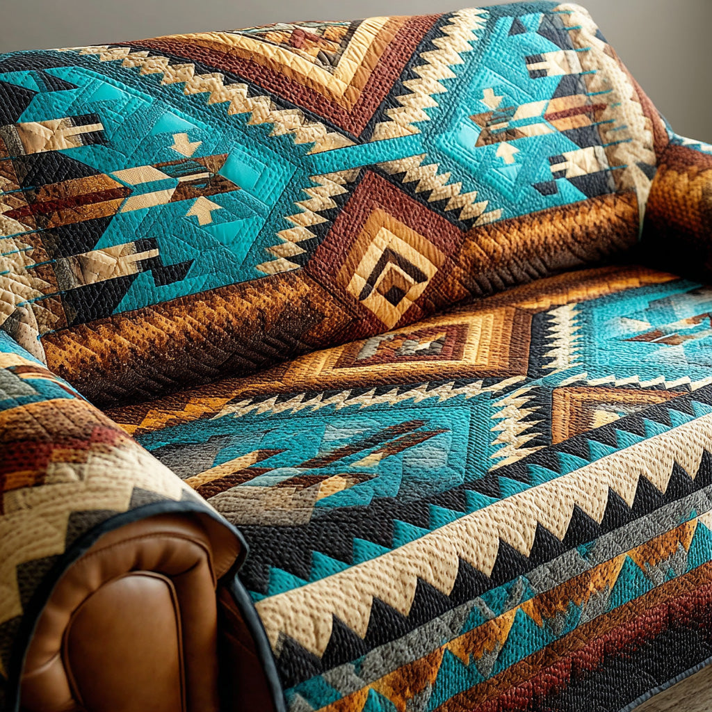 Desert Ridge Quilted Sofa Cover