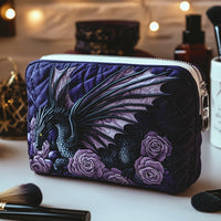 Dragon Blossom Quilted Cosmetic Bag