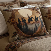 Dreamcatcher Circle Quilted Cushion Cover