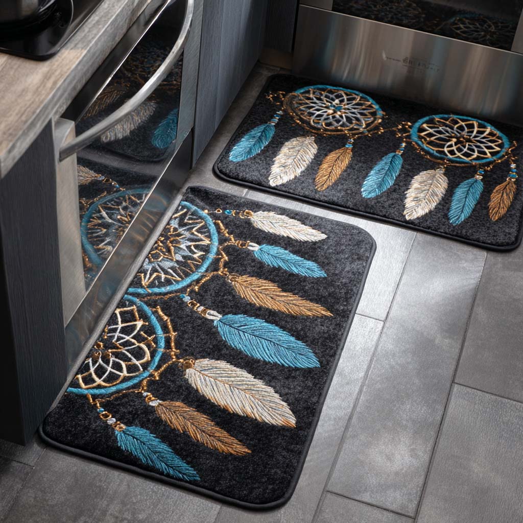 Dreamcatcher Sky Kitchen Rug Set