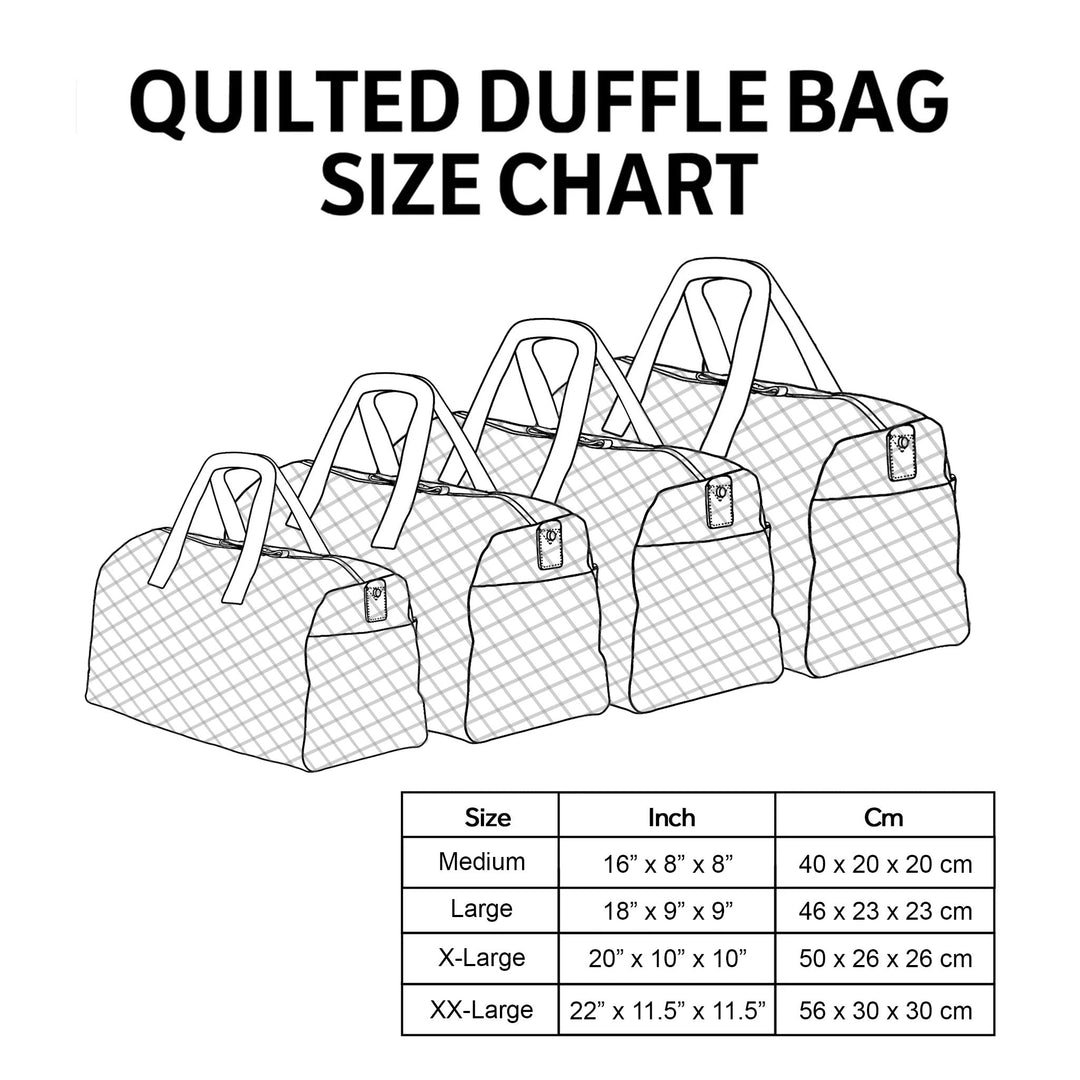 Blossom Path Quilted Duffle Bag