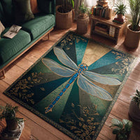 Emerald Glide Quilted Area Rug